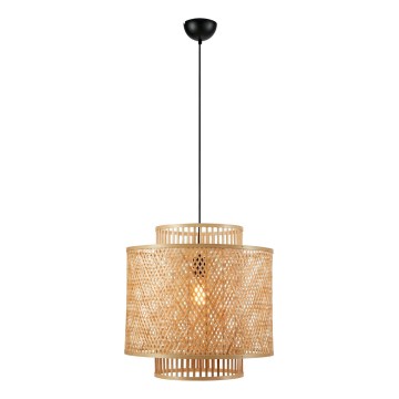 Markslöjd 108675 - Ljuskrona med textilsladd STRATI 1xE27/40W/230V beige/Bambu