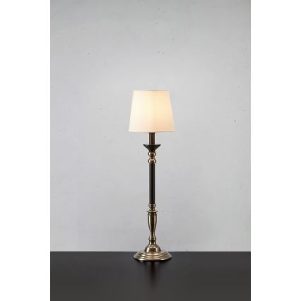 Markslöjd 108680 - Bordslampa GENT 1xE27/40W/230V matt krom/svart/vit