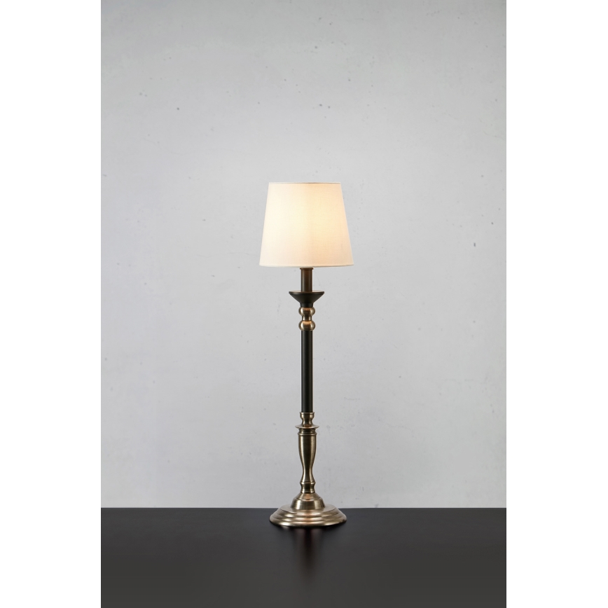 Markslöjd 108680 - Bordslampa GENT 1xE27/40W/230V matt krom/svart/vit
