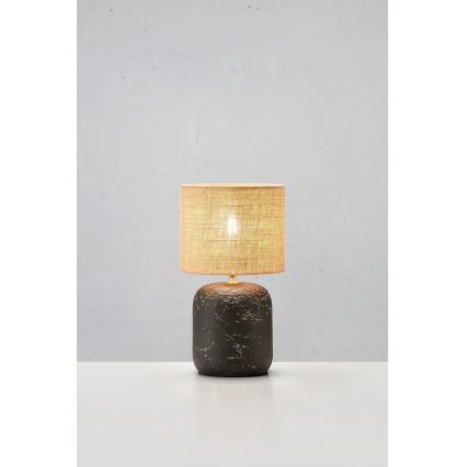 Markslöjd 108684 - Bordslampa MONTAGNA 1xE14/40W/230V 45 cm beige/svart