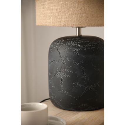 Markslöjd 108684 - Bordslampa MONTAGNA 1xE14/40W/230V 45 cm beige/svart