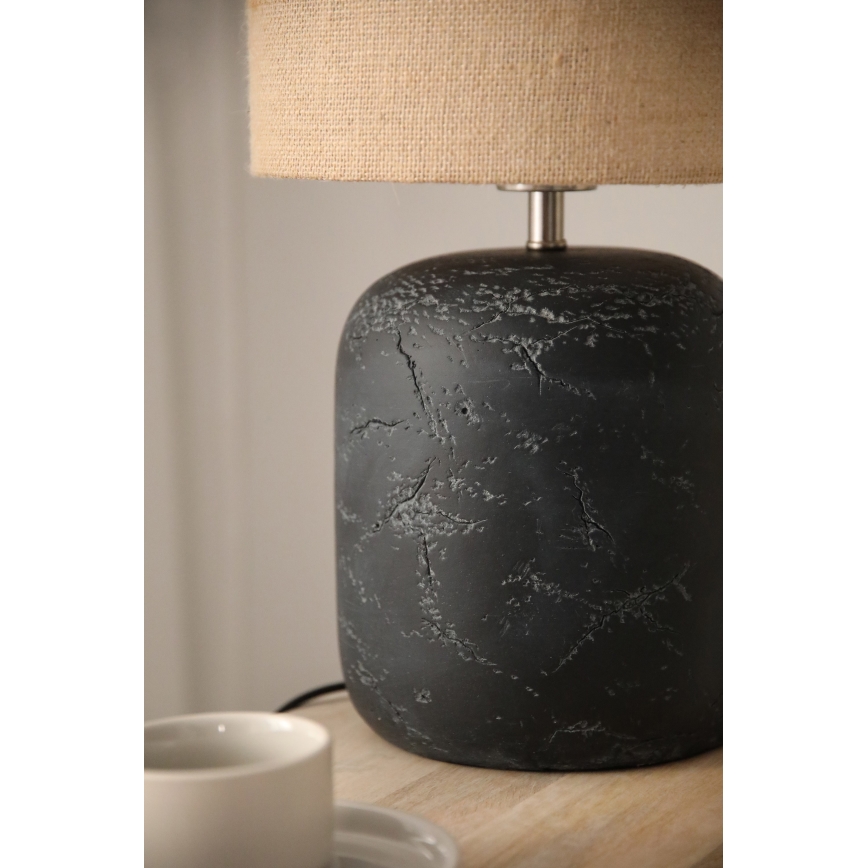 Markslöjd 108684 - Bordslampa MONTAGNA 1xE14/40W/230V 45 cm beige/svart