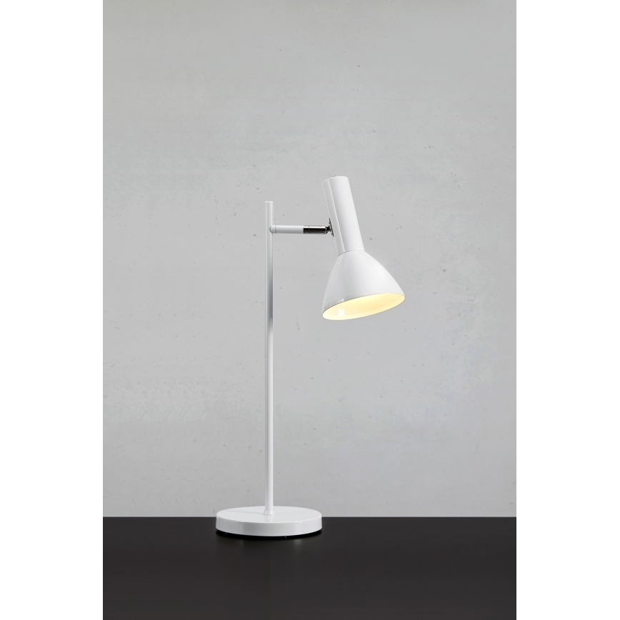Markslöjd 108688 - Bordslampa METRO 1xE27/40W/230V vit