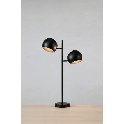 Markslöjd 108691 - Bordslampa EDGAR 2xE14/40W/230V svart