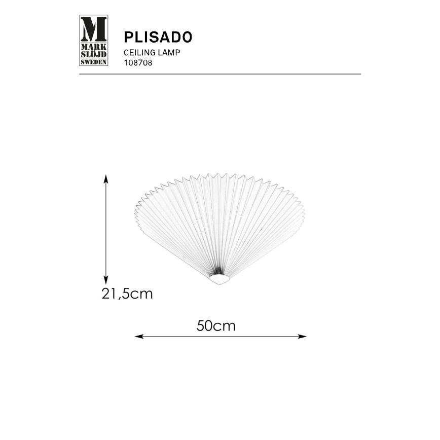 Markslöjd 108708 - Taklampa PLISADO 3xE14/40W/230V diameter 50 cm grå