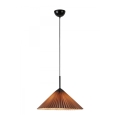 Markslöjd 108709 - Ljuskrona med textilsladd PLISADO 1xE27/40W/230V diameter 50 cm grå