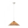 Markslöjd 108710 - Ljuskrona med textilsladd PLISADO 1xE27/40W/230V diameter 50 cm beige