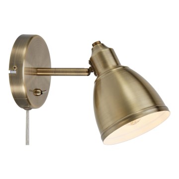 Markslöjd 108714 - Vägglampa STORY 1xE14/40W/230V mässing