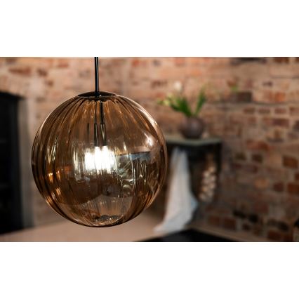 Markslöjd 108763 - Ljuskrona med textilsladd FENGARI 1xE14/40W/230V beige