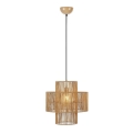 Markslöjd 108767 - Ljuskrona med textilsladd SOGA 1xE27/40W/230V guld
