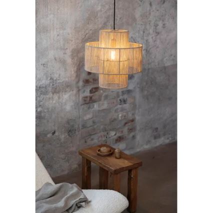 Markslöjd 108767 - Ljuskrona med textilsladd SOGA 1xE27/40W/230V guld