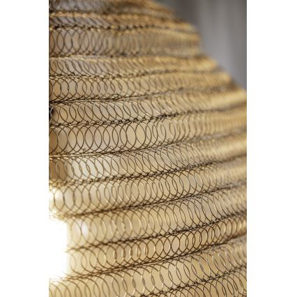 Markslöjd 108773 - Ljuskrona med textilsladd TAZZA 1xE27/40W/230V guld
