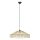 Markslöjd 108783 - Ljuskrona med textilsladd TAPA 1xE27/40W/230V beige/Bambu