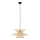 Markslöjd 108785 - Ljuskrona med textilsladd DUPLICI 1xE27/40W/230V beige/Bambu