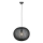 Markslöjd 108791 - Ljuskrona med textilsladd FORENCE 1xE27/40W/230V diameter 50 cm svart