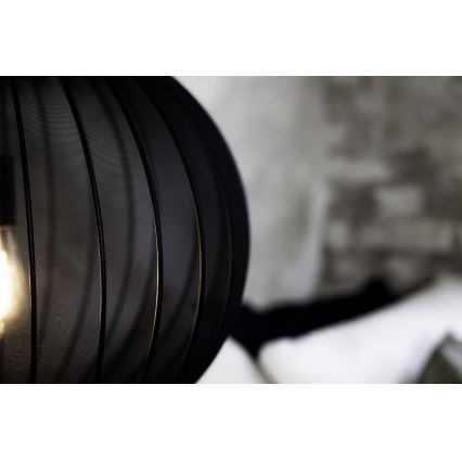 Markslöjd 108791 - Ljuskrona med textilsladd FORENCE 1xE27/40W/230V diameter 50 cm svart