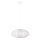 Markslöjd 108794 - Ljuskrona med textilsladd FORENCE 1xE27/40W/230V diameter 60 cm vit