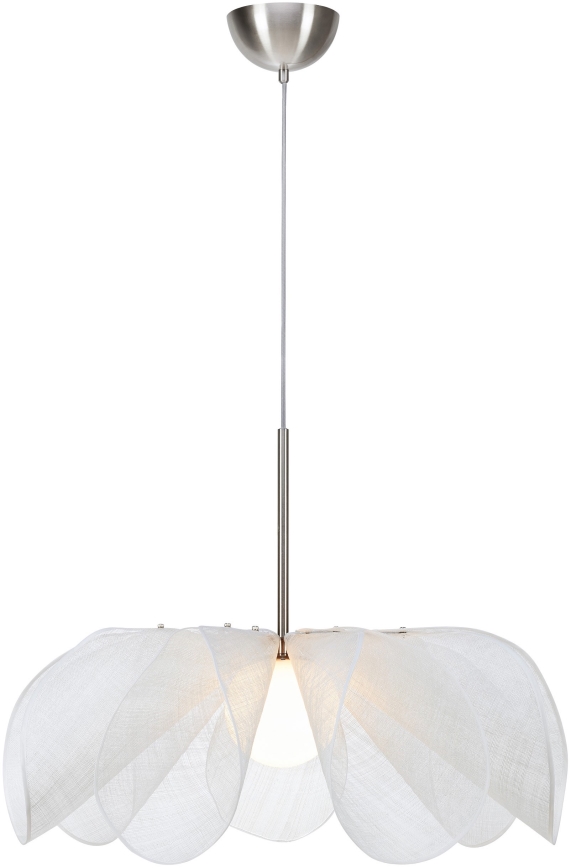 Markslöjd 108818 - Ljuskrona med textilsladd STYRKA 1xE27/40W/230V diameter 75 cm vit