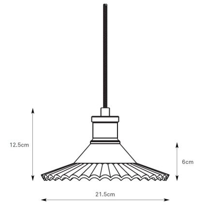 Markslöjd 108854 - Ljuskrona med textilsladd NOVIA 1xE27/40W/230V svart/rökig