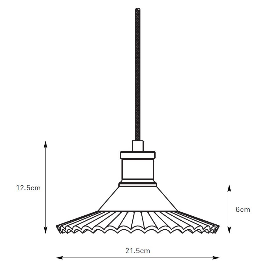 Markslöjd 108854 - Ljuskrona med textilsladd NOVIA 1xE27/40W/230V svart/rökig