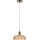 Markslöjd 108858 - Ljuskrona med textilsladd KURAGE 1xE27/40W/230V mässing/rökig beige