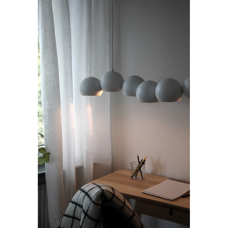 Markslöjd 108859 - Ljuskrona med textilsladd CUPOLO 7xE14/40W/230V vit