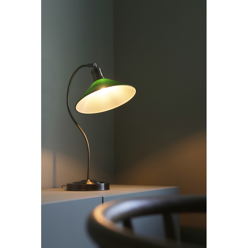 Markslöjd 108864 - Bordslampa VELA 1xE27/40W/230V mässing/grön
