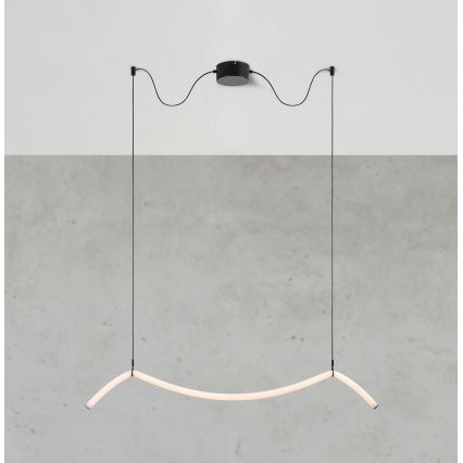 Markslöjd 108873 - Dimmbar LED-pendel på kabel MELT LED/13W/230V svart