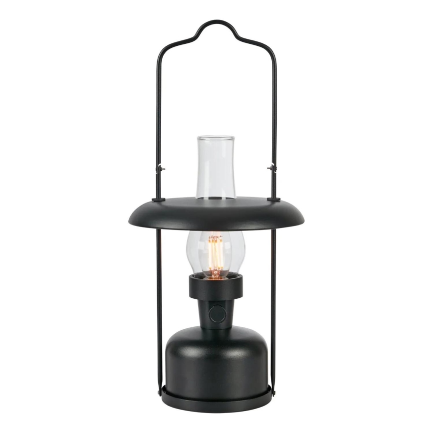 Markslöjd 108893 - Dimbar uppladdningsbar LED-bordslampa för utomhusbruk FANOS LED/2,5W/3,7V 4000 mAh IP44 svart