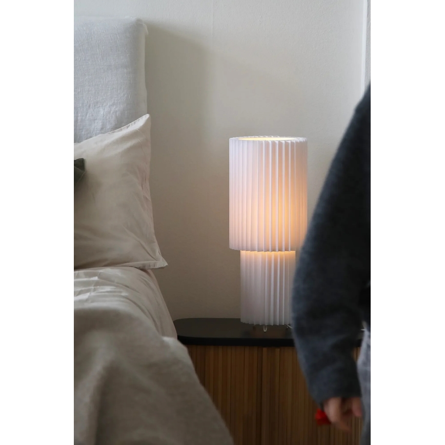 Markslöjd 108897 - Bordslampa CATIS 1xE27/60W/230V 45 cm vit
