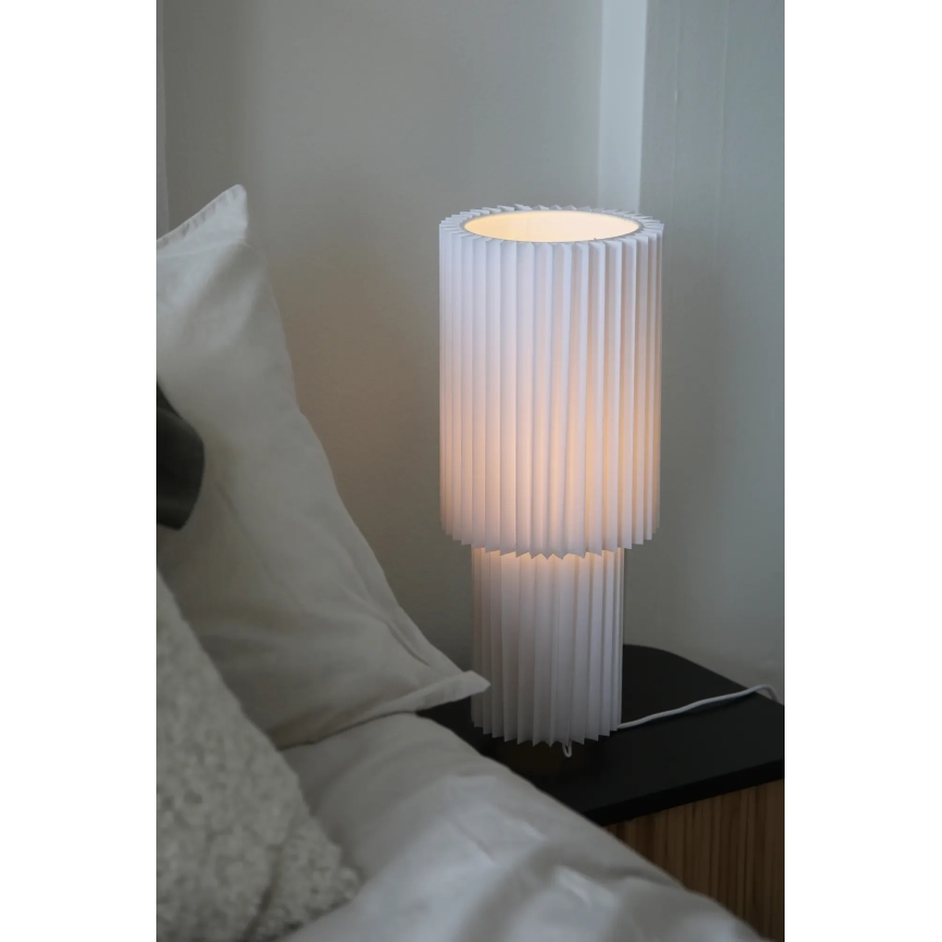 Markslöjd 108897 - Bordslampa CATIS 1xE27/60W/230V 45 cm vit