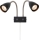 Markslöjd 108901 - Väggspotlight CIRO 2xGU10/7W/230V svart