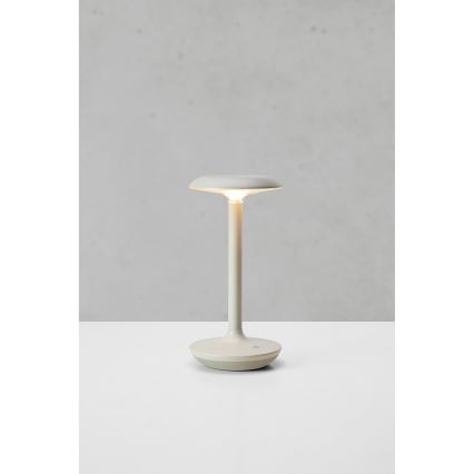 Markslöjd 108917 - LED Ljusreglerad utomhus uppladdningsbar bordslampa PETIT LED/2W/1800 mAh 2200/2700/3000K IP44 grå