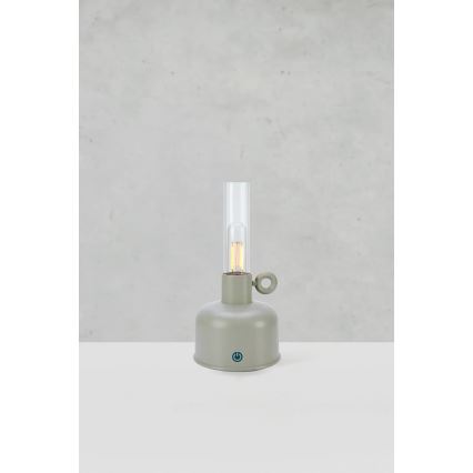 Markslöjd 108921 - LED Ljusreglerad utomhus uppladdningsbar bordslampa ASTRID LED/2W/1200 mAh IP44 grå