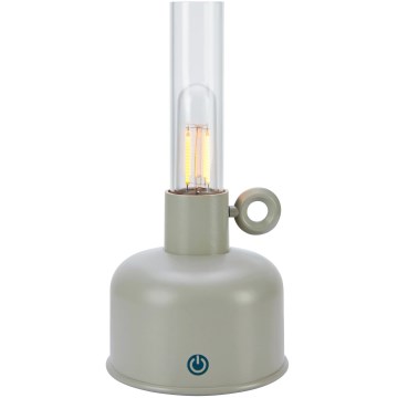 Markslöjd 108921 - LED Ljusreglerad utomhus uppladdningsbar bordslampa ASTRID LED/2W/1200 mAh IP44 grå