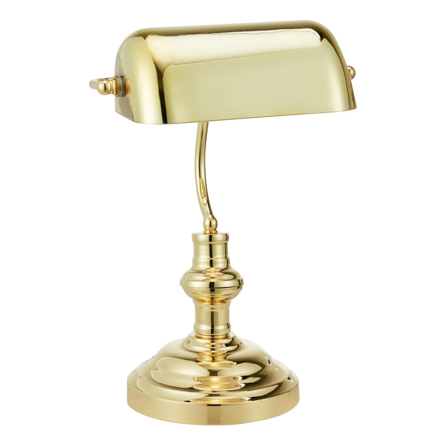 Markslöjd 108977 - Bordslampa BANKERS 1xE14/40W/230V guld