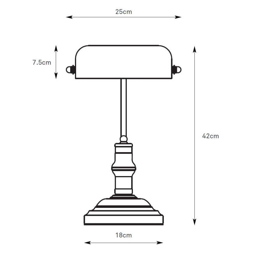 Markslöjd 108977 - Bordslampa BANKERS 1xE14/40W/230V guld