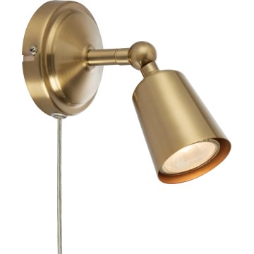 Markslöjd 108978 - Väggspotlight TINY 1xGU10/7W/230V i mässing