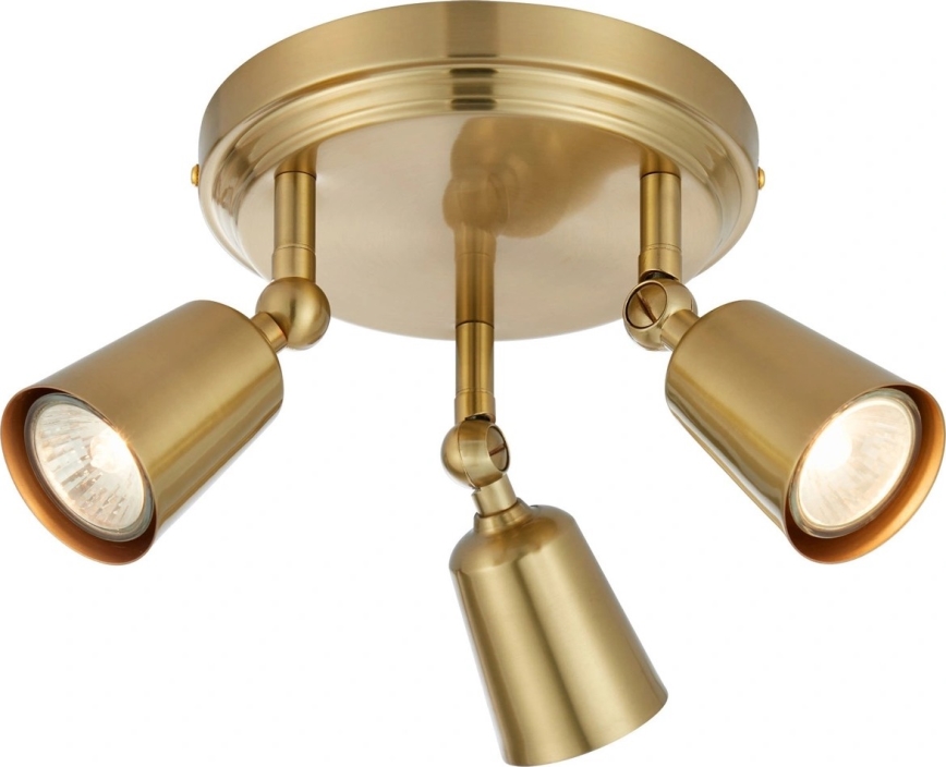 Markslöjd 108980 - Spotlampa TINY 3xGU10/7W/230V mässing