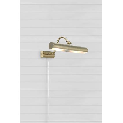 Markslöjd 108982 - Tavellampa CIGLIA 2xE14/40W/230V mässing
