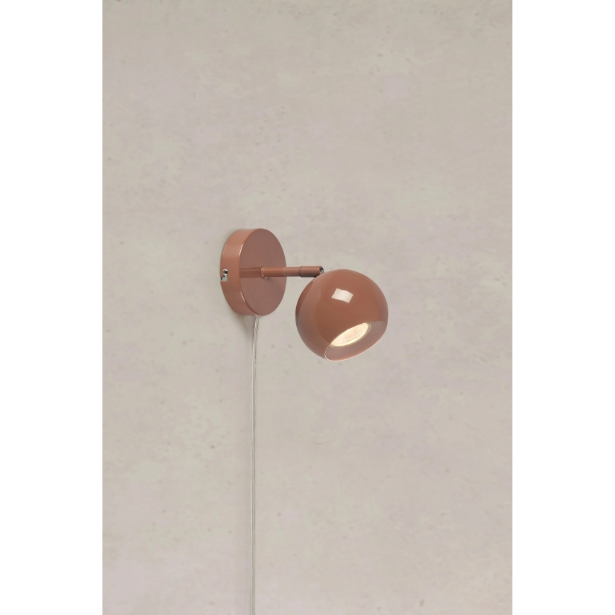 Markslöjd 108984 - Väggspotlight POP 1xGU10/7W/230V brun