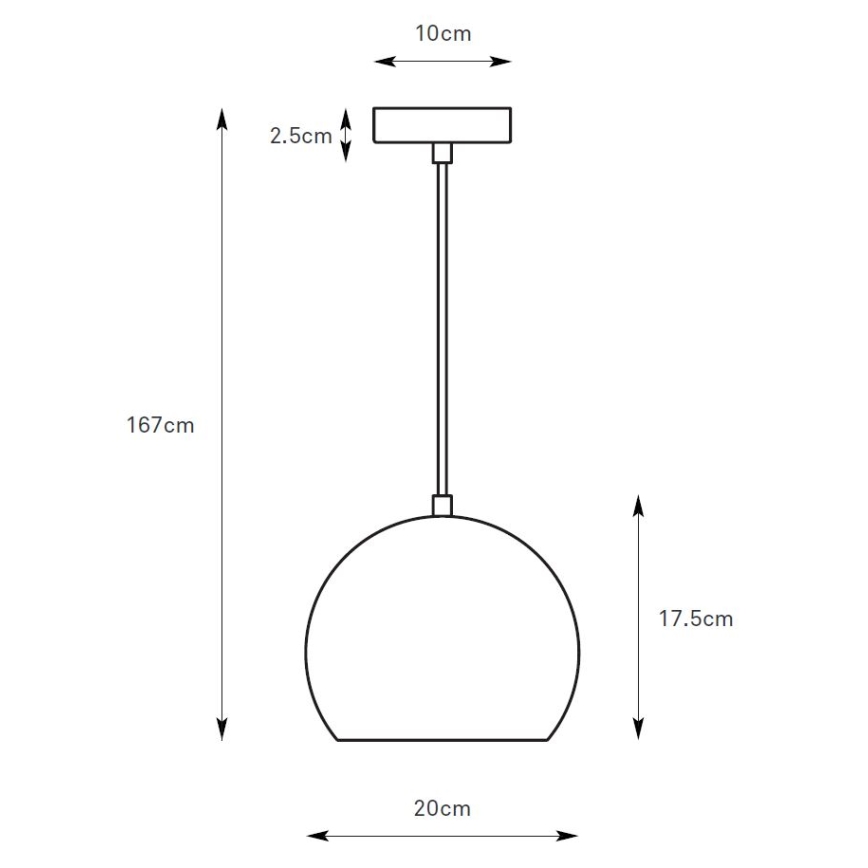 Markslöjd 108990 - Pendellampa POP med kabel 1xGU10/7W/230V Ø 20 cm brun