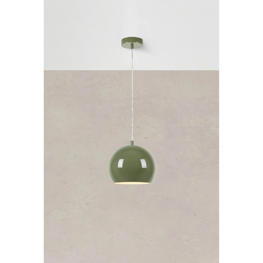 Markslöjd 108991 - Takpendel på kabel POP 1xGU10/7W/230V Ø 20 cm grön