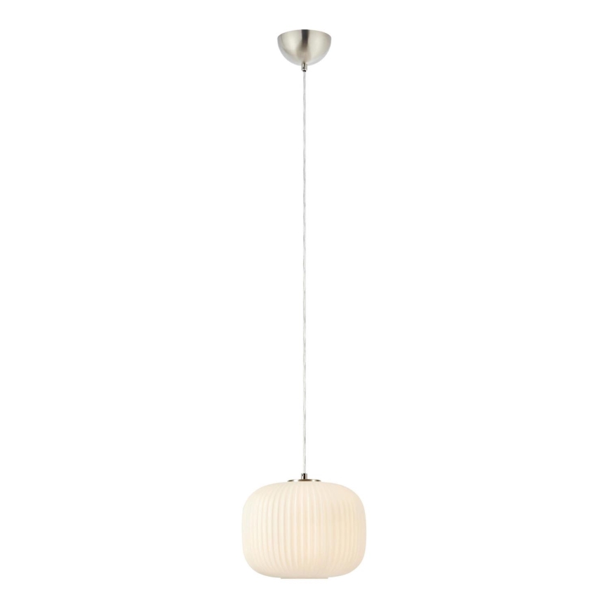 Markslöjd 109008 - Pendellampa SOBER på sladd 1xE27/40W/230V Ø 25 cm mattkrom