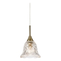 Markslöjd 109011 - Pendellampa med sladd LUNA 1xE14/40W/230V mässing
