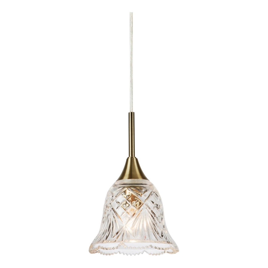 Markslöjd 109011 - Pendellampa med sladd LUNA 1xE14/40W/230V mässing