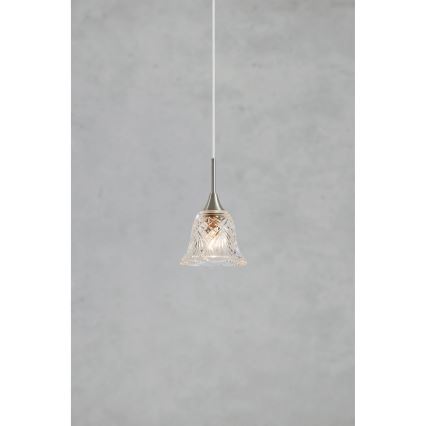 Markslöjd 109012 - Pendellampa på kabel LUNA 1xE14/40W/230V mattkrom