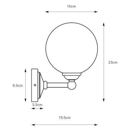 Markslöjd 109022 - Vägglampa TROPEA 1xG9/20W/230V blank krom
