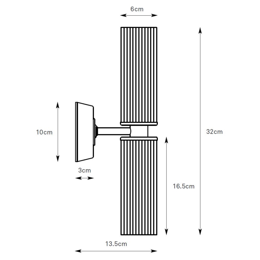 Markslöjd 109027 - Badrumsvägglampa RIMINI 2xG9/20W/230V IP44 blank krom