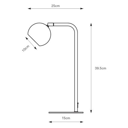 Markslöjd 109032 - Bordslampa POP 1xGU10/7W/230V grå